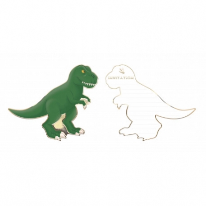 Kvietimai "Dinozaurai"  (8 vnt.)