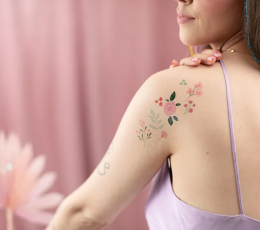 Laikinos tatuiruotės "Gėlės" (20 vnt.)   1