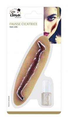 Latekso žaizda su kosmetiniais klijais