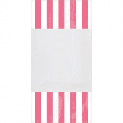 Lauktuvių maišeliai, rožiniai dryžuoti (10 vnt./24x12 cm)