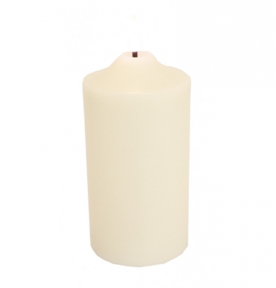 LED žvakė, balta (7,5x17,5 cm)