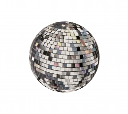 Lėkštutės "Disco kamuolys" (8 vnt./ 23 cm)