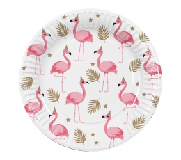 Lėkštutės "Flamingai" (10 vnt./23 cm)