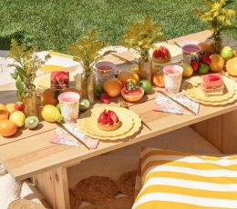 Lėkštutės-gėlės, gelsvos (8 vnt./18 cm) 2