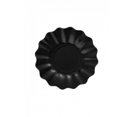 Lėkštutės-gėlės, juodos (8 vnt./21 cm)