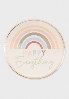 Lėkštutės "Happy Everything" (8 vnt./25 cm)