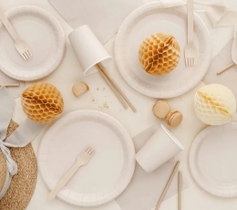 Lėkštutės, kreminės (6 vnt./18 cm) 1