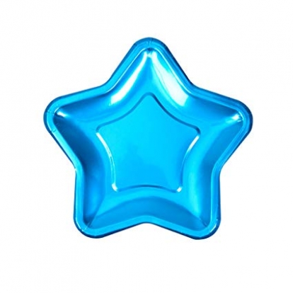 Lėkštutės "Mėlyna žvaigždė", forminės (8 vnt./18 cm)