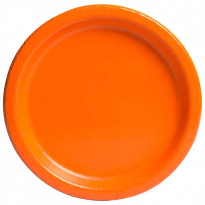 Lėkštutės, oranžinės (16 vnt./23 cm)