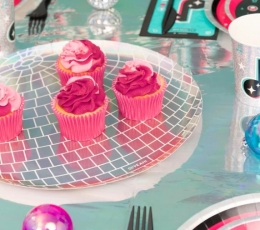 Lėkštutės-padėkliukai "Disco ball" (4 vnt./30cm) 1