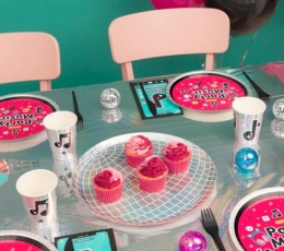 Lėkštutės-padėkliukai "Disco ball" (4 vnt./30cm) 2