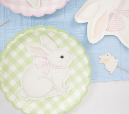 Lėkštutės "Pasteliniai langeliai" (8 vnt./23 cm) 1