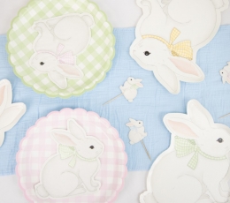 Lėkštutės "Pasteliniai langeliai" (8 vnt./23 cm) 2