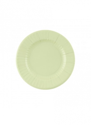 Lėkštutės, šalavijo žalios spalvos (8 vnt./21 cm)