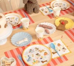 Lėkštutės "Šuniukų gimtadienis" (6 vnt./17 cm) 1