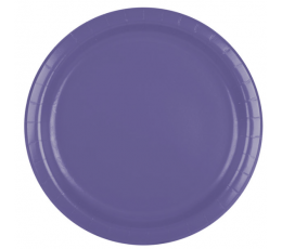 Lėkštutės, violetinės (24 vnt./22 cm)
