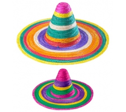 Meksikietiškas sombrero, įvairiaspalvis (50 cm)