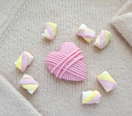 Muilas "Megzta širdelė" dėžutėje 1