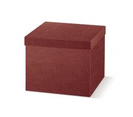 Gift box with lid, burgundy (29X29X24 cm)
