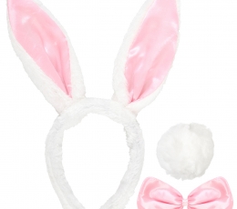 Aksesuarų rinkinys "Rožinis zuikutis"