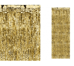 Aukso folijos užuolaida-lietutis (90x250 cm)
