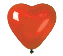 Balionai, "Raudona širdelė" (10 vnt./25 cm.)