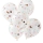 Balionai, skaidrūs su gėlyčių konfeti (5 vnt./30 cm)
