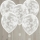 Balionai, skaidrūs su snaigių konfeti (5 vnt./30 cm)