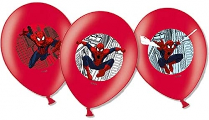 Balionai "Spiderman" (6 vnt./28 cm)