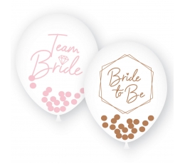 Balionai "Team Bride.Bride to be" (6 vnt./27 cm)