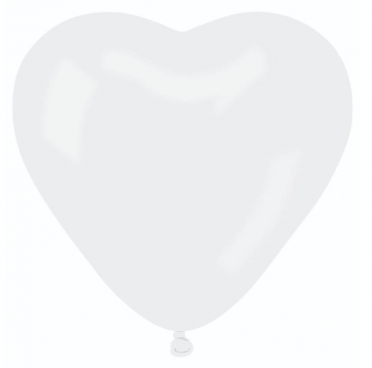 Balionas "Balta širdis" (43 cm)