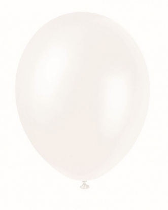 Balionas, baltas perlamutrinis (30 cm)