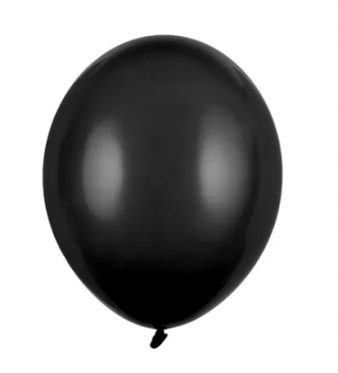Balionas, juodas (12 cm/Party Deco)