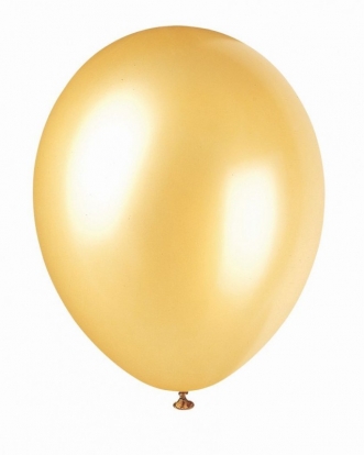 Balionas, perlamutrinis auksinis (30 cm)