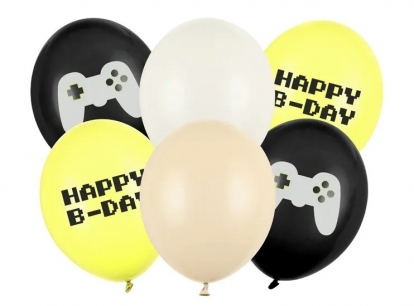 Balionų rinkinys "Kompiuteriniai žaidimai" (6 vnt.)