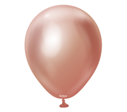 Chrominis balionas, mirror rose gold (30 cm/Kalisan)