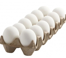 Creativ dekoratyviniai kiaušiniai, balti, 12 vnt.