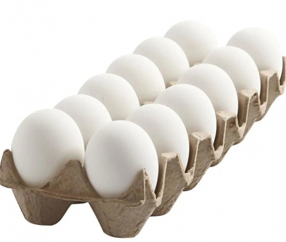 Creativ dekoratyviniai kiaušiniai, balti, 12 vnt.