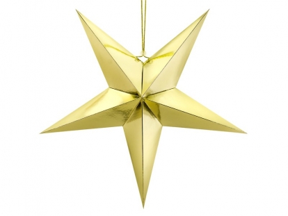 Dekoracija "Žvaigždė", auksinė (70 cm)
