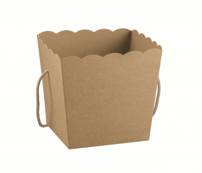 Dėžutė-kibirėlis, kraftinis  (10X10X14,5 cm)
