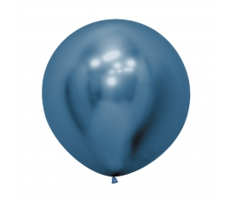 Didelis balionas, chrominis mėlynas (60 cm/Sempertex)