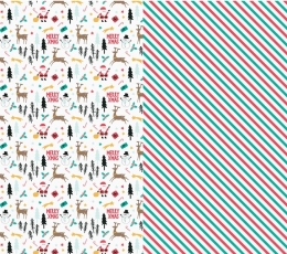 Dovanų pakavimo popierius Kalėdoms (2 vnt./70x200 cm) TIK SU VENIPAK!
