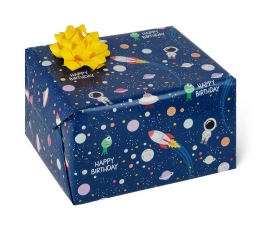Dovanų pakavimo popierius "Space" (70x200 cm) TIK SU VENIPAK!