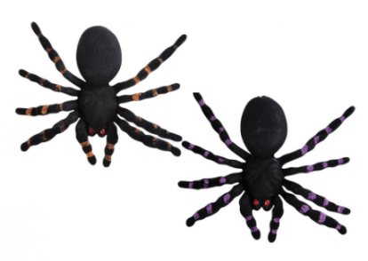 Dryžuotas voras (20 cm) oranžinis/violetinis