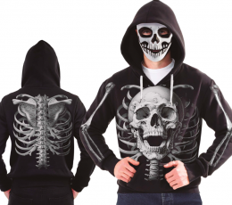 Džemperis su gobtuvu ir kauke "Kaukolė" (L)