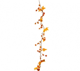 Džiovintų augalų girlianda "Oranžinis ruduo" (1,2 m)
