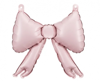 Foliniai balionai-dekoracijos "Rausvas kaspinas" (5 vnt./25x25 cm)