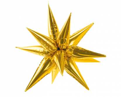 Folinis 3D balionas "Auksinė žvaigždė" (95 cm)