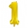 Folinis balionas "1", auksinis (85 cm)