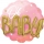 Folinis balionas 3D "Oh baby", rožinis (70 cm)